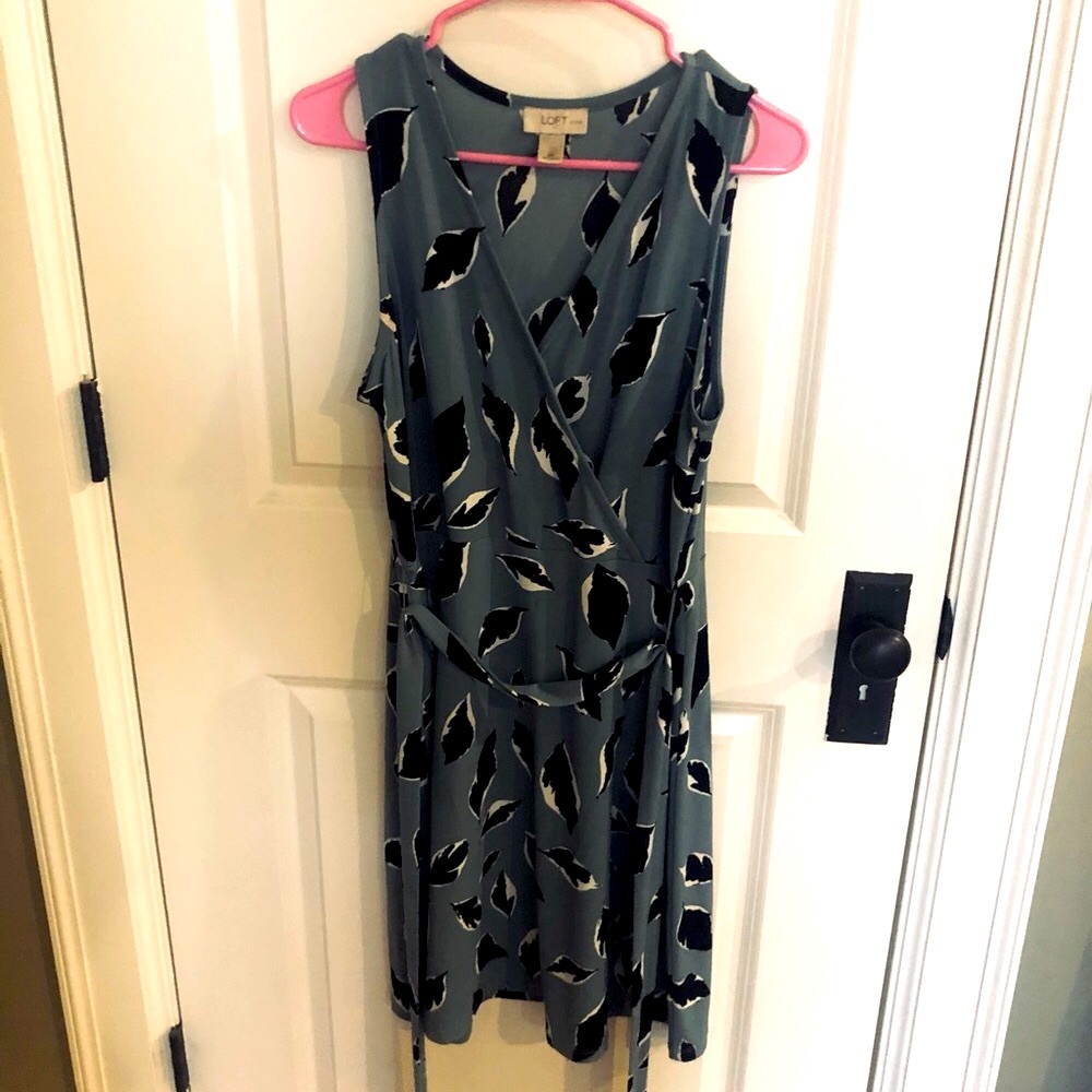 Loft dress with belt